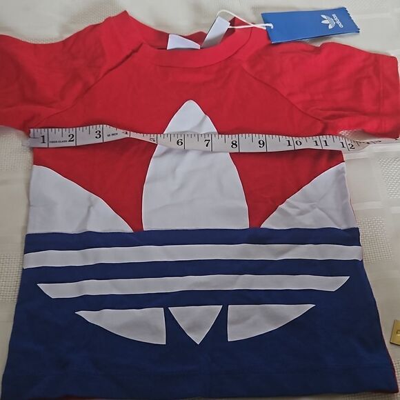 Adidas & Jack And Lily Boy's Toddler T-shirt & Sneaker 12-18 Months Red/ Blue - Picture 11 of 16